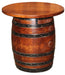 Whiskey Barrel Small Barrel End Table Amish Made Quarter Sawn White Oak 113 Michaels Front Facing