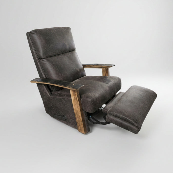 Amish Whiskey Barrel Upholstered Recliner Bad Ass Badass Barrel Recliners 