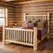Amish White Cedar Log Spindle Bed Cedar Log Cabin Furniture