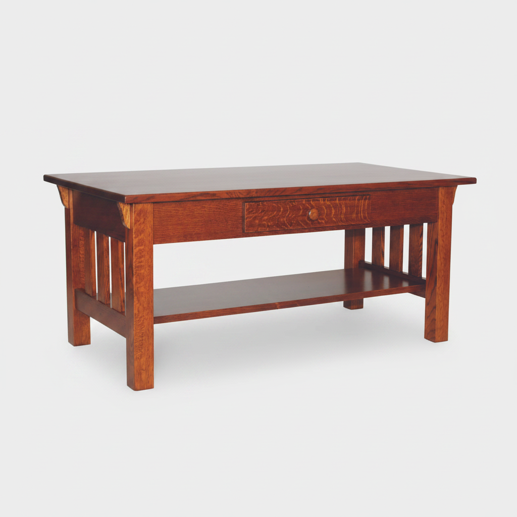 Wide Slat Mission Coffee Table Coffee Tables Mission