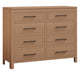 Amish Williamsburg 8-Drawer Dresser - Solid Cherry AMS-45055 HFG White - J&M Woodworking - Amish Made Modern Bedroom Set