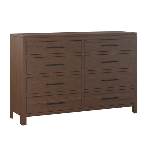Amish Williamsburg 8-Drawer Dresser - Solid Cherry OCS-122 Cocoa - J&M Woodworking - Amish Made Modern Bedroom Set