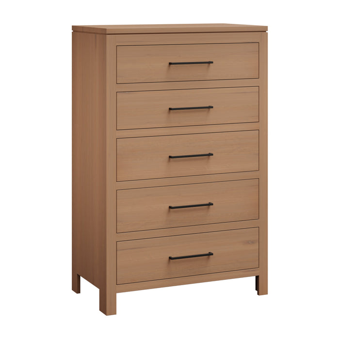 Amish Williamsburg Chest of Drawers - Solid Cherry AMS-45055 HFG White - J&M Woodworking - Amish Made Modern Bedroom Set