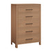 Amish Williamsburg Chest of Drawers - Solid Cherry AMS-45055 HFG White - J&M Woodworking - Amish Made Modern Bedroom Set