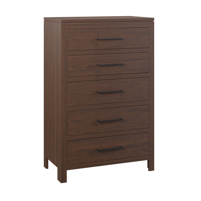 Amish Williamsburg Chest of Drawers - Solid Cherry OCS-122 Cocoa - J&M Woodworking - Amish Made Modern Bedroom Set