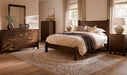 Amish Williamsburg Modern Bedroom Set - Solid Cherry OCS-122 Cocoa- J&M Woodworking - Amish Made Modern Bedroom Set - Set Photo In Room