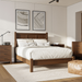 Amish Williamsburg Modern Bedroom Set - Solid Cherry OCS-122 Cocoa- J&M Woodworking - Amish Made Modern Bedroom Set 1
