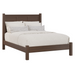Amish Williamsburg Modern Panel Bed - J&M Woodworking - Solid Cherry Bed - Amish Made Modern Bed - Blank Background