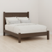 Amish Williamsburg Modern Panel Bed - J&M Woodworking - Solid Cherry Bed - Amish Made Modern Bed