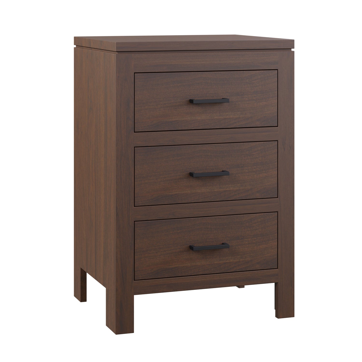 Amish Williamsburg Nightstand - Solid Cherry OCS-122 Cocoa Stain - J&M Woodworking - Amish Made Modern Bedroom Set