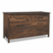 Amish Winstead Rough Sawn Murphy Cabinet Hide-a-Bed - Rough Sawn Brown Maple Fold Out Bed Cabinet - Amish Made Murphy Bed Cabinet - Closed Photo