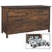 Amish Winstead Rough Sawn Murphy Cabinet Hide-a-Bed - Rough Sawn Brown Maple Fold Out Bed Cabinet - Amish Made Murphy Bed Cabinet - Main Photo