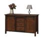 Amish Winston 60" 3-Door Buffet
Hardware: 55276BBR
1 Adjustable Wood Shelf Behind Each Door