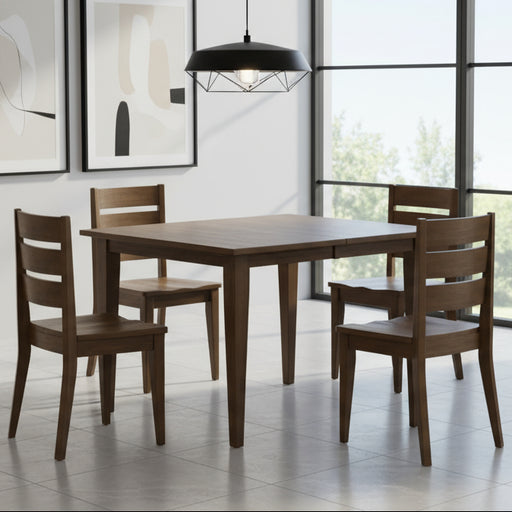 Amish Winston Dining Set - Small 4 Chair Dining Set - Contemporary Style - Shaker Leg Table - Winston Dining Chair 