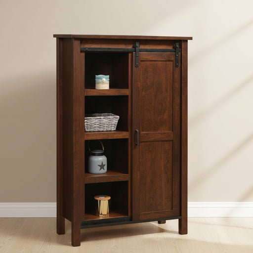 Amish Winston Multi-Use Cabinet
Hardware: 55276BBR
(3) Adjustable Shelves Behind Sliding Door