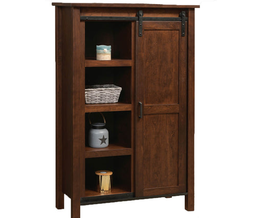 Amish Winston Multi-Use Cabinet
Hardware: 55276BBR
(3) Adjustable Shelves Behind Sliding Door