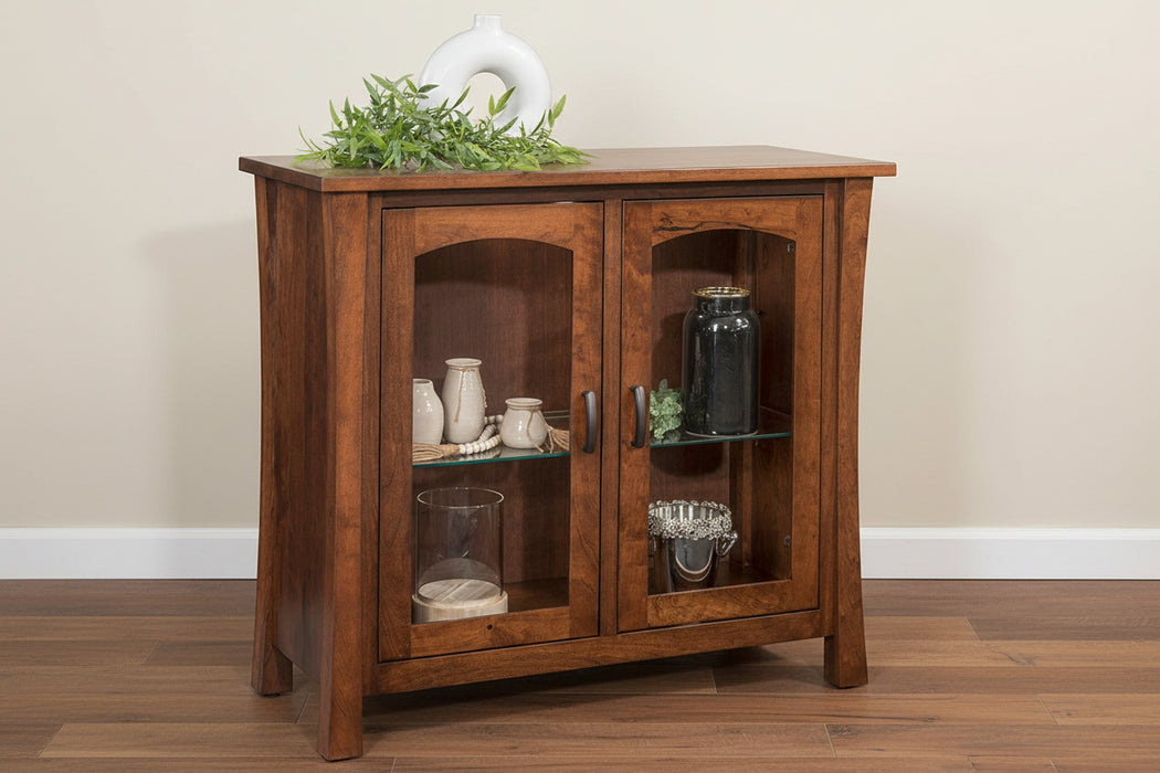 -Hardware: K519-96 DBAC Pulls
-1 Adjustable Glass Shelf w/ LED Touch Lights