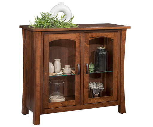 Amish Woodbury 2-Door Buffet
Hardware: K519-96 DBAC Pulls
1 Adjustable Glass Shelf w/ LED Touch Lights