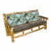Amish Yellowstone Aspen Log Sofa Cabin Style Log Couch with Padded Arms