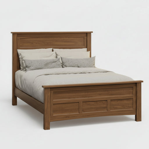 Yorkshire Bed Amish Made Brown Maple Cocoa Light Front Facing