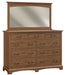 Yorkshire Tall Dresser with Beveled Mirror Front Facing