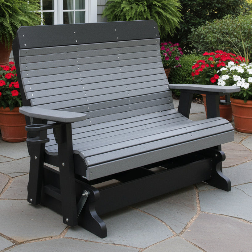 Amish Yukon Contour Back 4' Glider