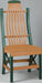 Amish Bentwood Side Chair - Bentwood Poly Dining Chair - Cedar on Turf Green - 20 Year Warranty Amish Made Outdoor Furniture