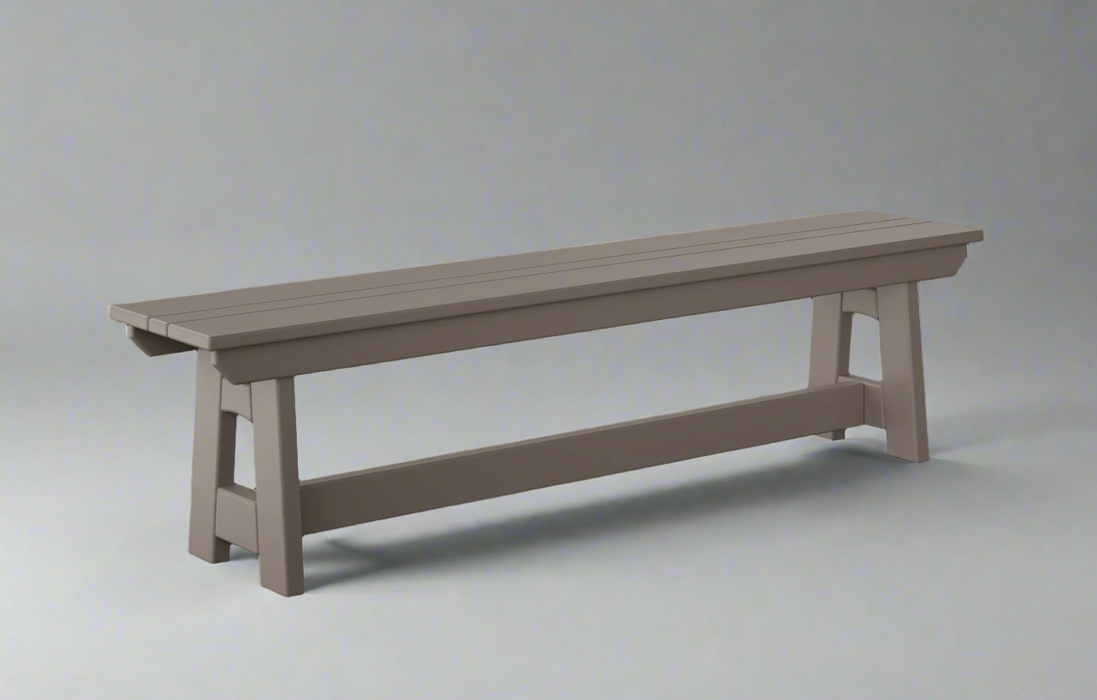 Amish coastal 72" Bench Poly Outdoor Furniture