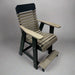 Amish comfort back balcony chair poly outdoor furniture