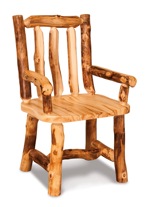 Amish Mission Log Arm Dining Chair Dining Chairs Log Furniture