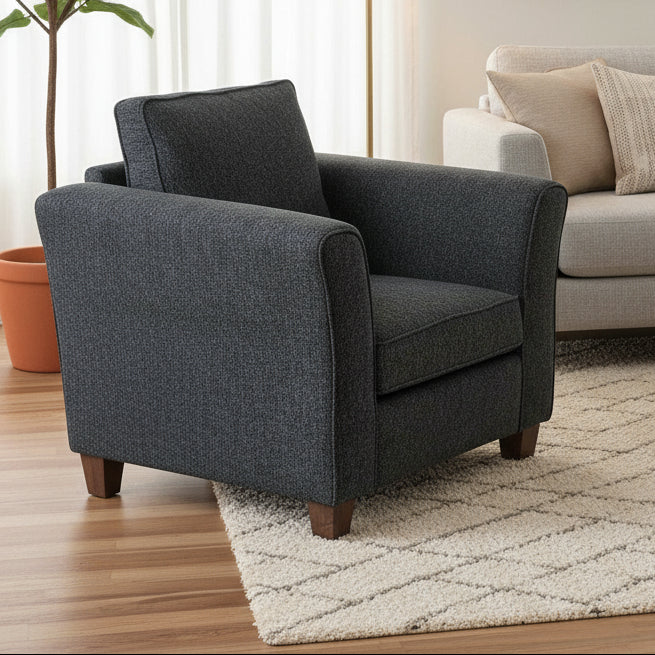 Amish Auburn Chair Stationary Chairs Contemporary Indoor Fabric Weaver's Fabrics