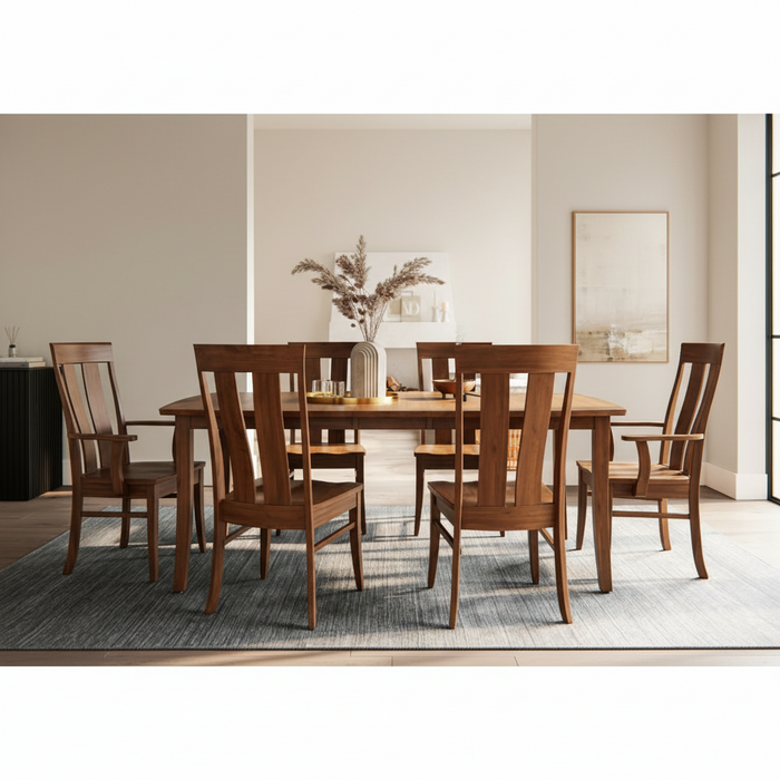 Amish Avalon Dining Set Leg Table & Chair Sets Farmhouse Traditional