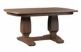 Amish Basset Double Pedestal Table Double Pedestal Dining Tables Traditional