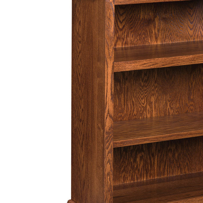 Amish Library Bookcase with Ladder (Custom Sizing Available)