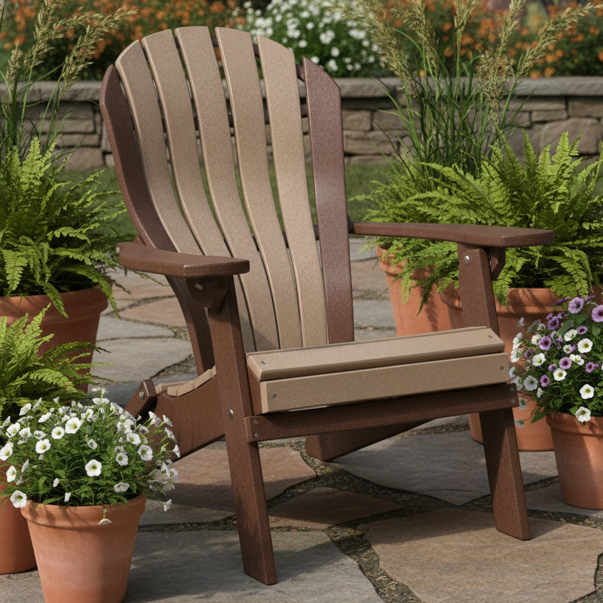 Amish Bentback Adirondack Folding Chair