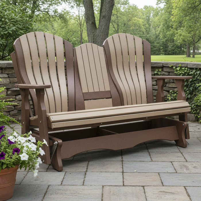 Bentback Adirondack 5' Settee Glider Gliders - 5 Foot Bentback