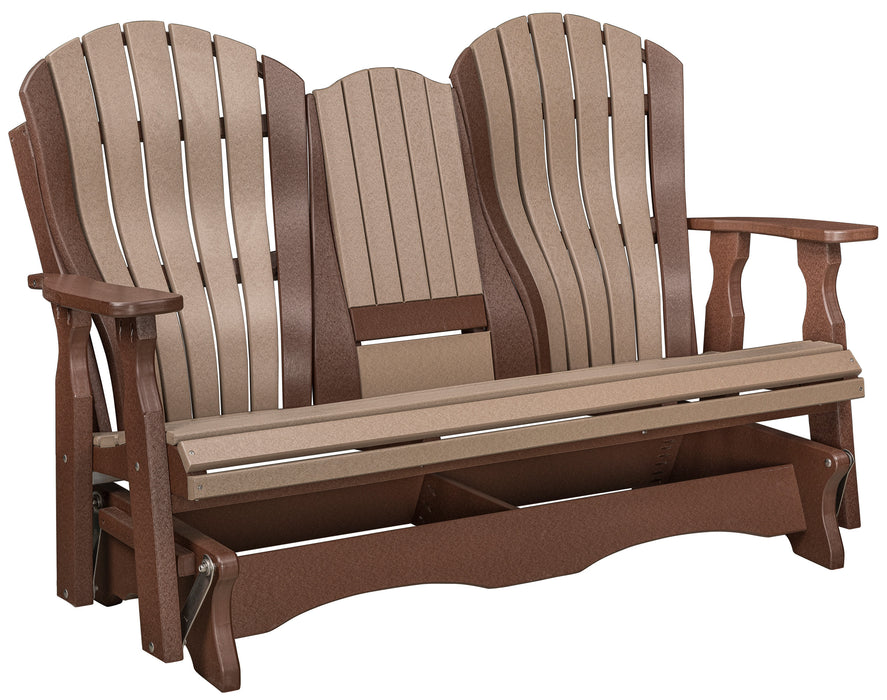 Amish Bentback Adirondack 5' Settee Glider