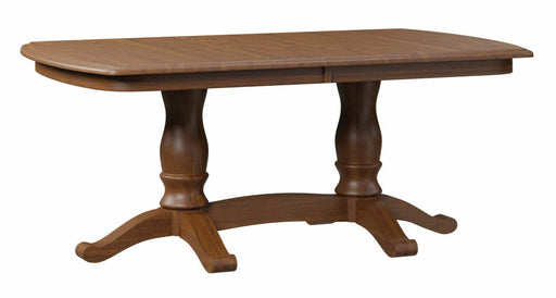 Amish Brooke Double Pedestal Table Double Pedestal Dining Tables Traditional