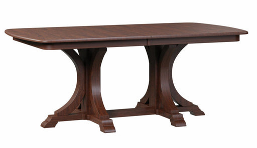 Amish Buckeye Double Pedestal Table Double Pedestal Dining Tables Contemporary