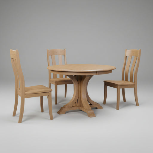 Amish Buckeye Single Pedestal Table Single Pedestal Tables Traditional