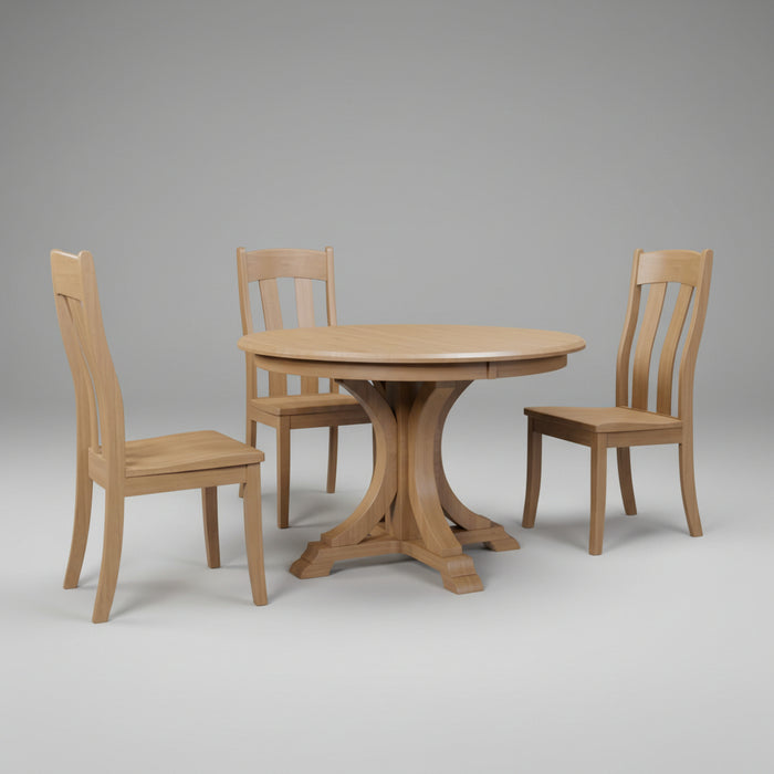 Amish Buckeye Single Pedestal Table Single Pedestal Tables Traditional