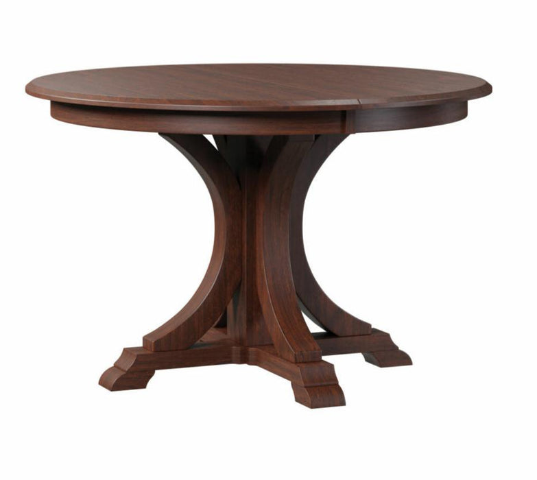 Amish Buckeye Single Pedestal Table Single Pedestal Tables Traditional