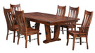 Bayfield Double Pedestal Dining Table Trestle Dining Tables Farmhouse