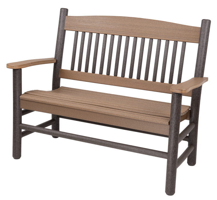 Amish Rustic Poly 4' Park Bench