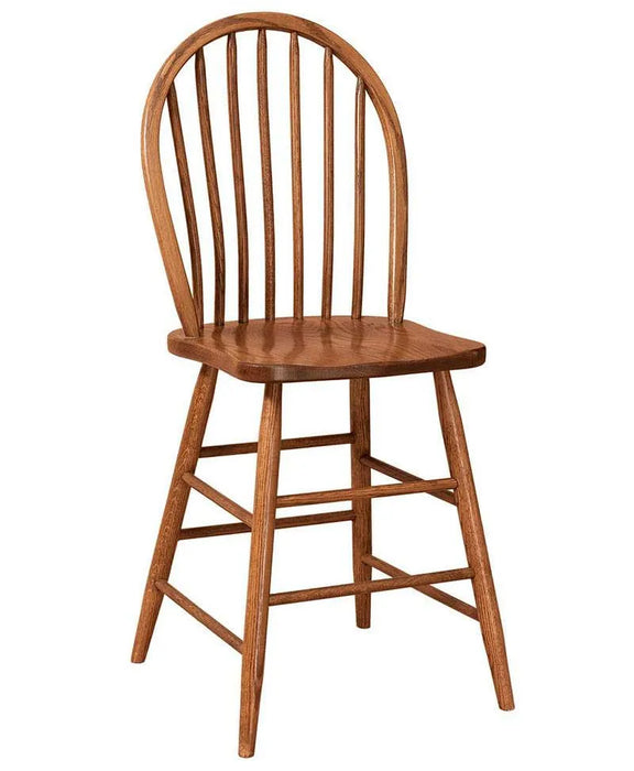 Amish Bent Dowel Swivel Bar Chair