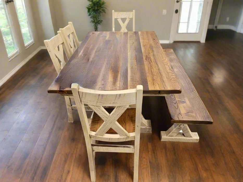 Amish Reclaimed Lexington Dining Set