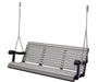 Amish 5' Grandpa Swing Light Gray on Black 5' Swings