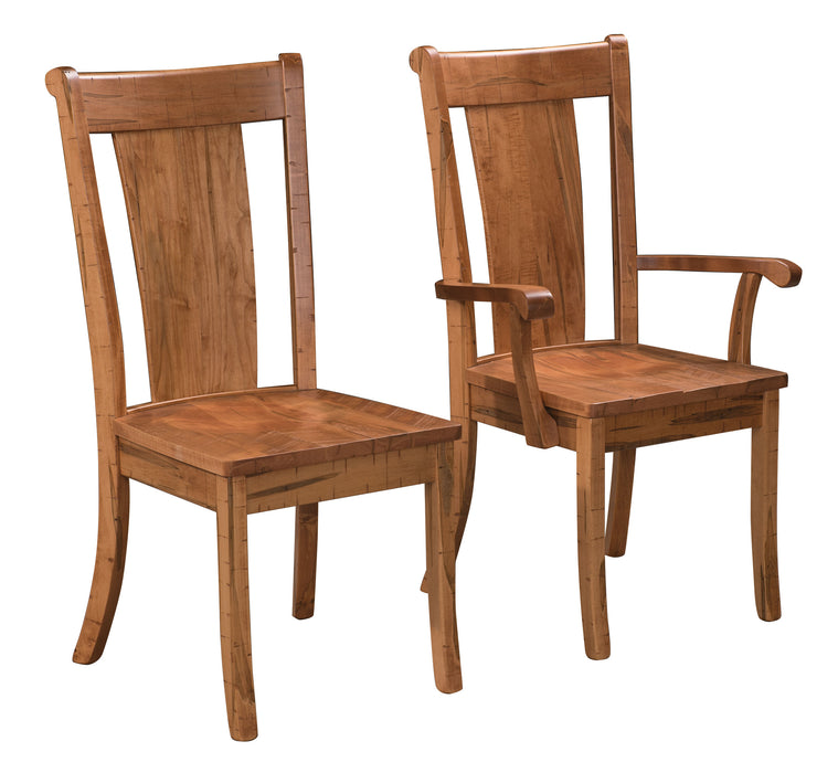 Amish Brady Dining Chair - Rough Sawn