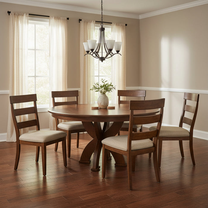 Amish Bristol Single Pedestal Table