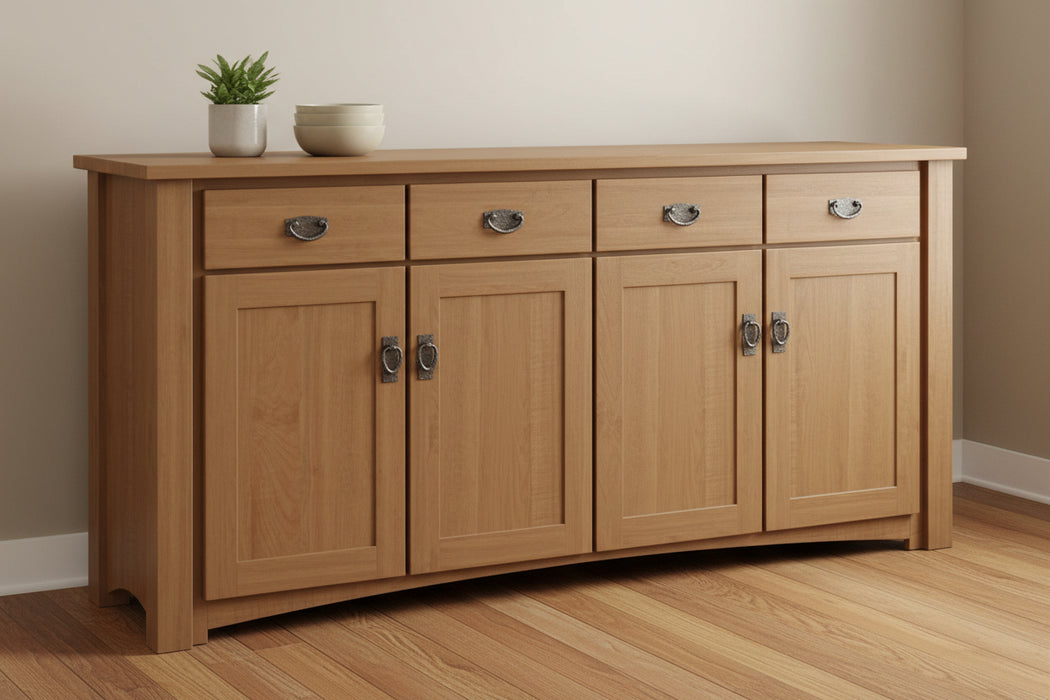 - Standard Hardware: 55271-ORB, 55275-ORB
- 1" Overlay Drawers &amp; Doors
- Knife Hinges
- Adjustable Wood Shelves
- Full Extension Drawer Slides
- Dovetailed Drawers